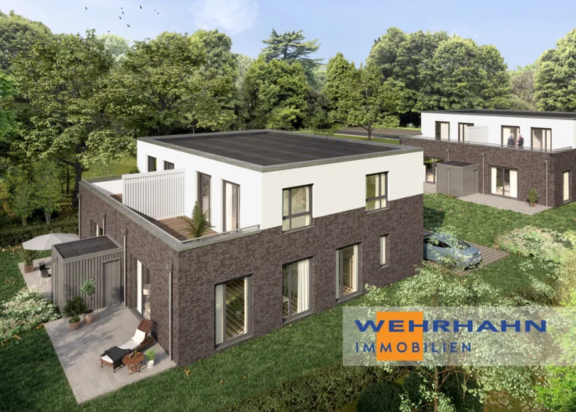 Titelbild - Haus mieten in Hoisdorf - Erstbezug: Hochwertige Doppelhaushälften mit familiengerechtem Grundriss