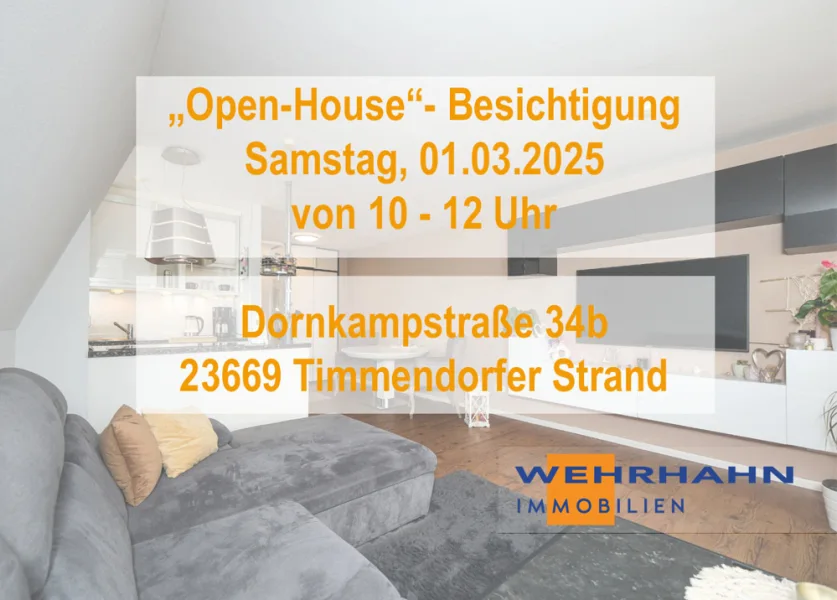 Titelbild Open-House - Wohnung kaufen in Timmendorfer Strand - Open-House-Besichtigung am 01.03.2025 von 10 - 12 Uhr