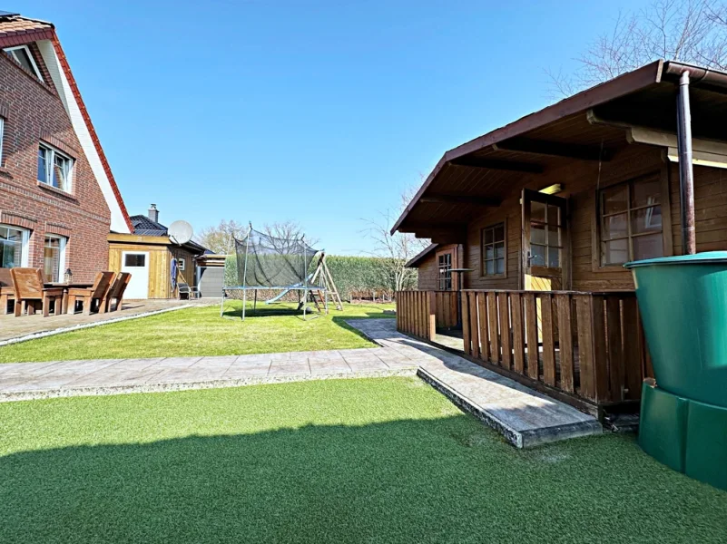 Blockhaus / Gartenansicht