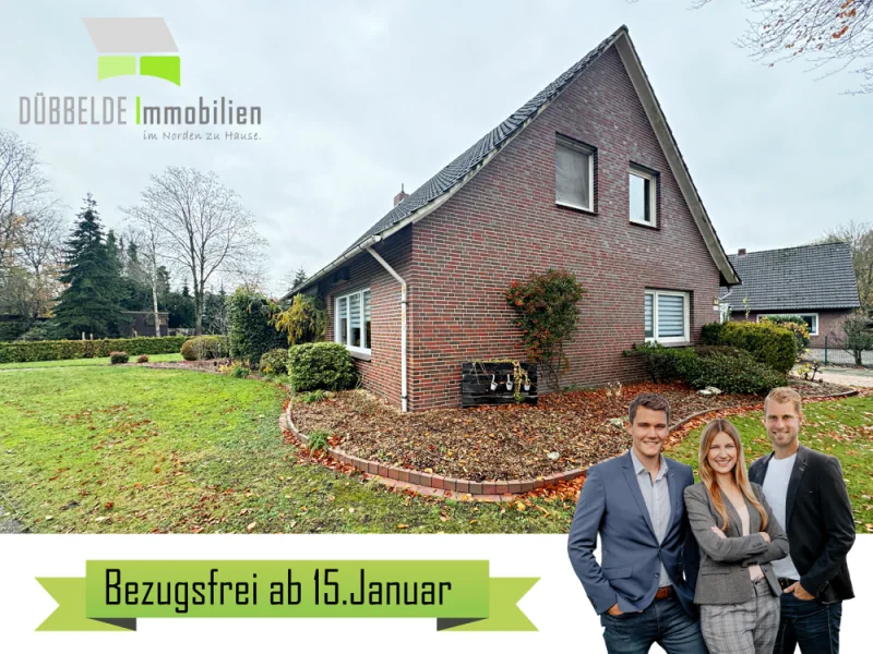 Außenansicht - Haus mieten in Uplengen / Remels - Gepflegtes Einfamilienhaus in beliebter Wohnlage von Remels!