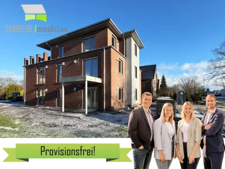 Außenansicht - Wohnung kaufen in Leer (Ostfriesland) - Tolle Erdgeschosswohnung in Leer- Loga | 72m² | WHG02 | Erstbezug |mit Wärmep. & PV-Anlage!