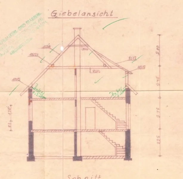 Schnitt Wohnhaus