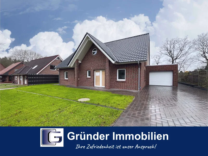 Satteldachbungalow  - Haus kaufen in Wippingen - Provisionsfrei für Käufer: Exklusiver Neubau-Bungalow - Willkommen in Ihrem neuen Lebensraum