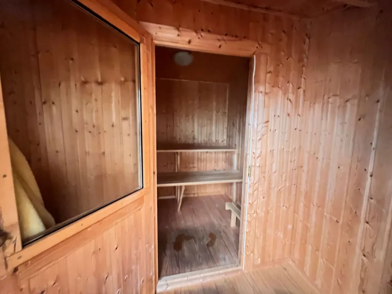 Sauna im Gartenhaus