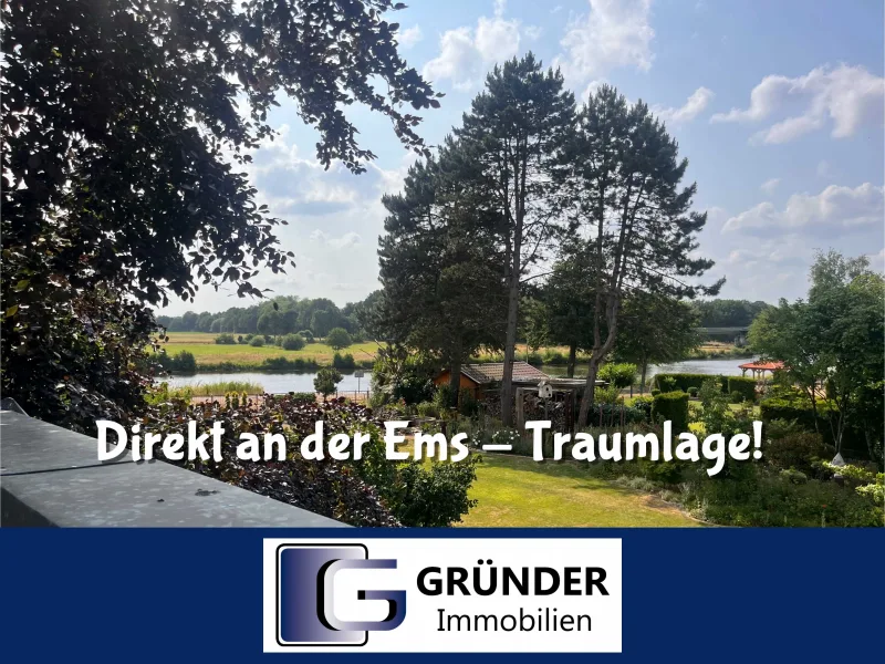 Traumhaus an der Ems - Haus kaufen in Kluse - Exklusive Villa mit Charme und traumhaftem Grundstück an der Ems