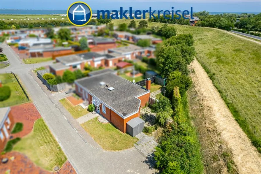Außen - Haus kaufen in Dornum - Top-Lage: Strandnähe – Sackgasse – Deichblick