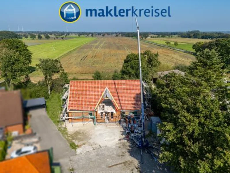 Objekt-Bild - Wohnung kaufen in Aurich OT Plaggenburg - VORANKÜNDIGUNG! Ebenerdige Neubauwohnung mit Sonnenterrasse und Carport