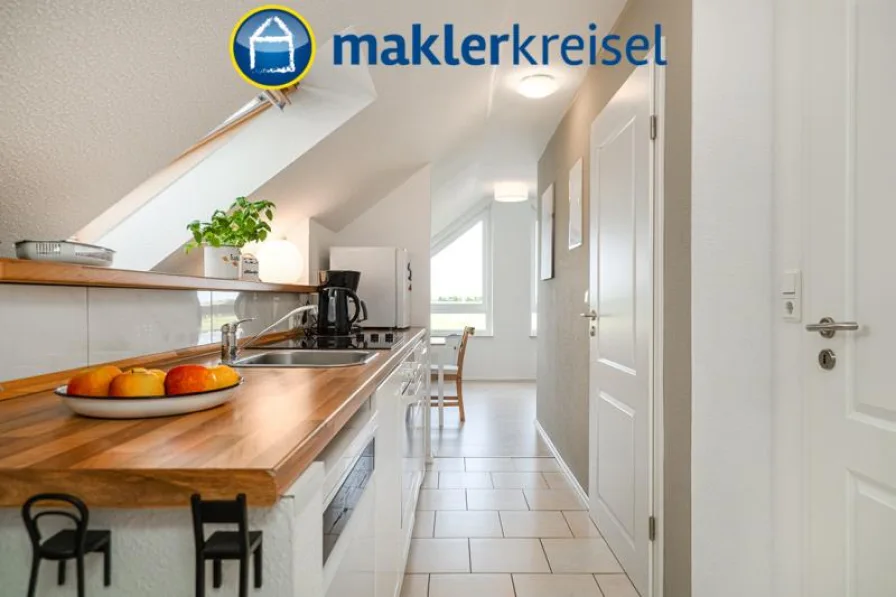 Kochen - Wohnung kaufen in Dornum OT Nesse - Charmante Ferienwohnung mit Weitblick über die ostfriesische Küstenlandschaft