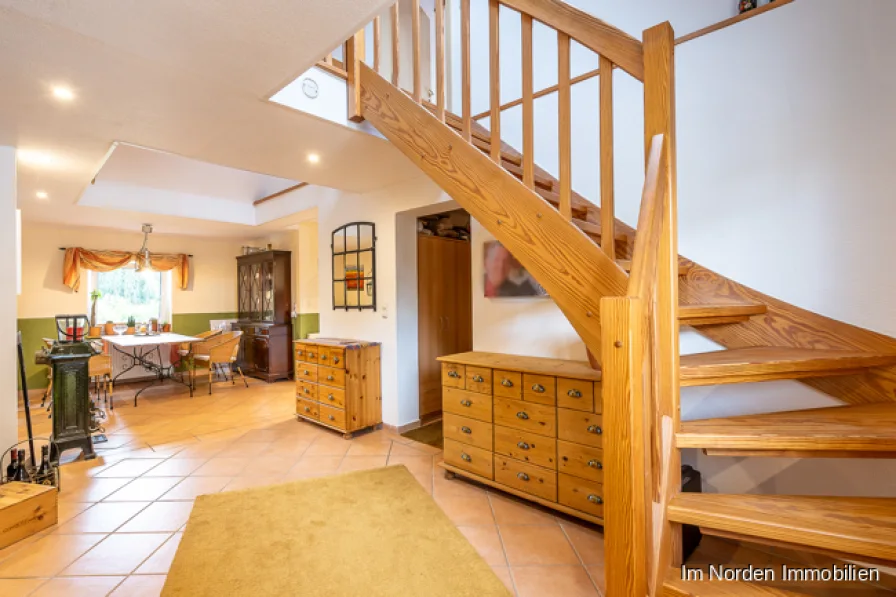 Treppe in das DG Ferienhaus