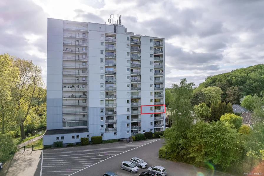 Blick auf die Eigentumswohnung - Wohnung kaufen in Bad Schwartau - Vermietete 3-Zimmer-Eigentumswohnung in Bad Schwartau