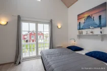 Schlafzimmer mit Blick zur Ostsee