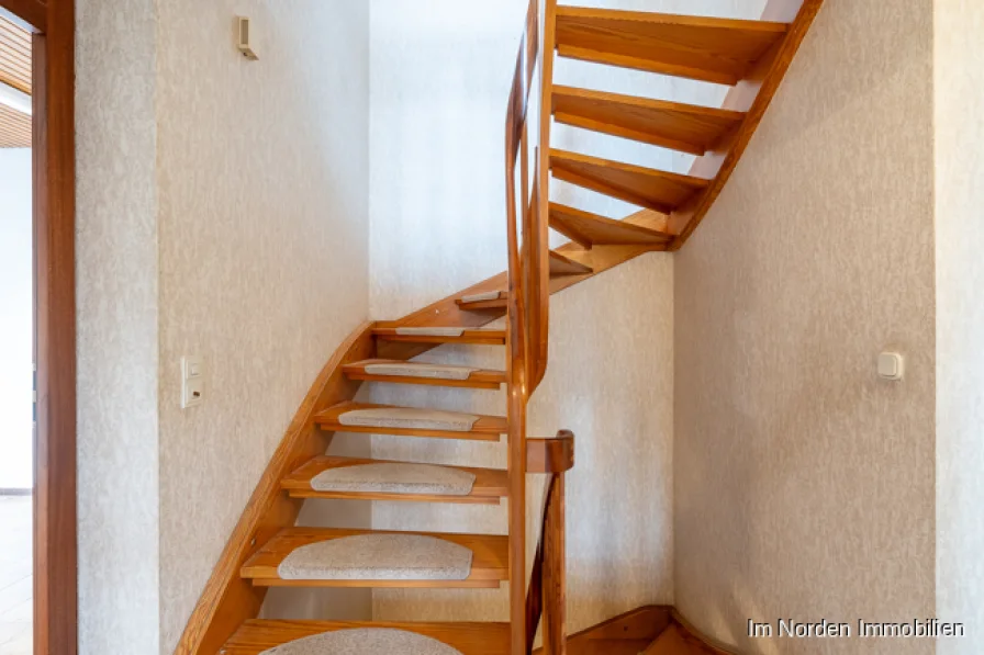 Treppe ins Dachgeschoss