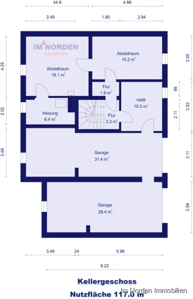 Grundriss Kellergeschoss