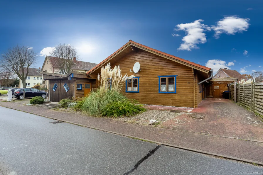 Hausansicht von der Straße - Haus kaufen in Großenbrode - Bungalow in Großenbrode an der Ostsee