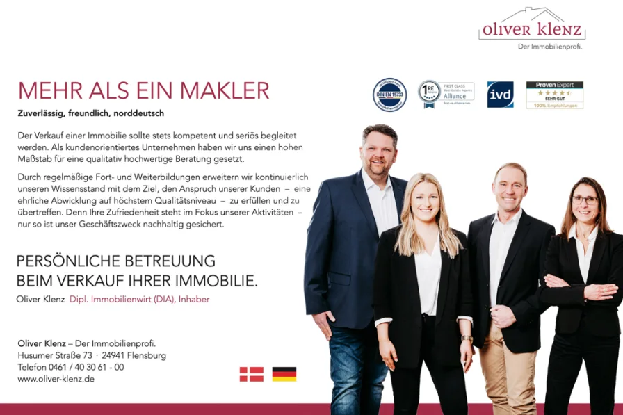 Das Team von Oliver Klenz - Der Immobilienprofi.