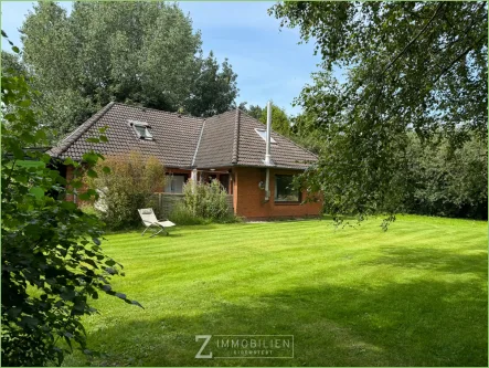 Ansicht aus dem Garten - Haus kaufen in Tetenbüll / Wasserkoog - Ruhe und Natur pur**