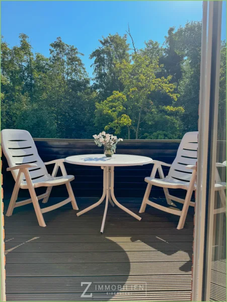 Balkon mit Blick ins Grüne