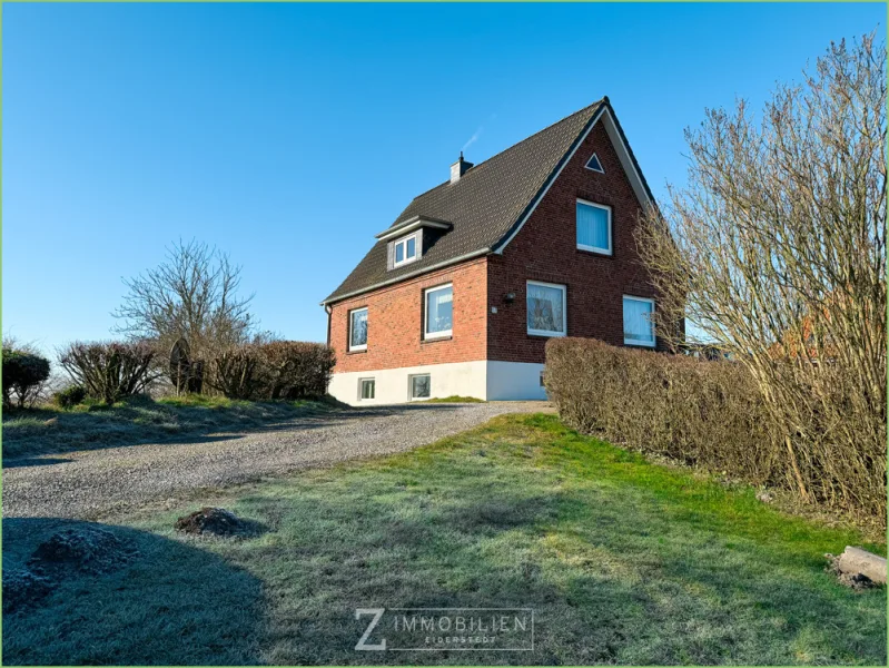 Blick zum Wohnhaus - Haus kaufen in Tetenbüll - Naturschauspiel in erster Reihe**