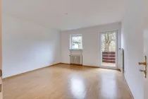 Schlafzimmer 2 mit Zugang zum Süd/Ost-Balkon, Ansicht I