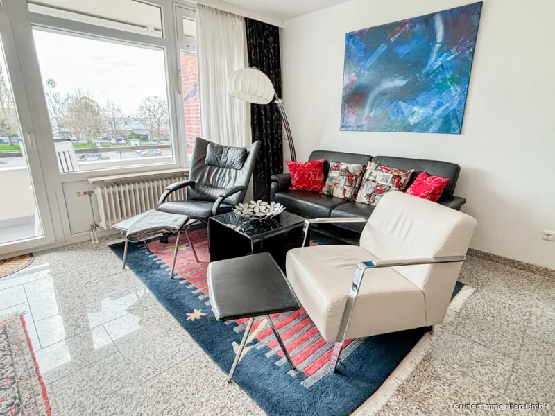 Wohnbereich - Wohnung kaufen in Grömitz - - Villa am Meer - strandnahe, hochwertige, Eigentumswohnung mit Meerblick, Balkon und TG-Stellplatz