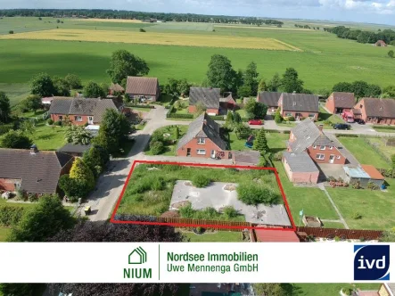 Bild1 - Grundstück kaufen in Norden - BAUGRUNDSTÜCK IN BAULÜCKE NAHE GREETSIEL | LÄNDLICHE SIEDLUNGSLAGE