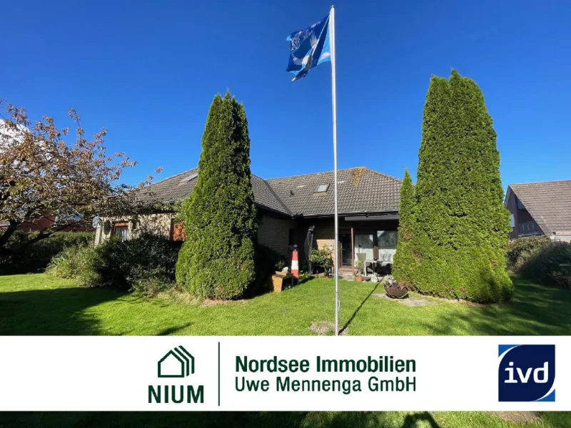 Bild1 - Haus kaufen in Dornum - GERÄUMIGER BUNGALOW MIT GARAGE.VIEL PLATZ FÜR DIE GROSSE FAMILIE.