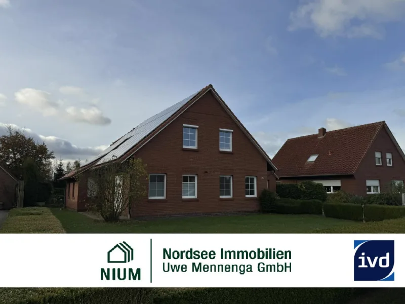 Bild1 - Haus mieten in Großheide - GEPFLEGTES FRIESENHAUS MIT GARAGE UND GROSSEM GARTEN