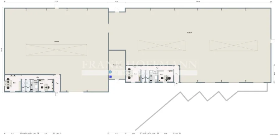 M2261 Grundriss Halle 6-7