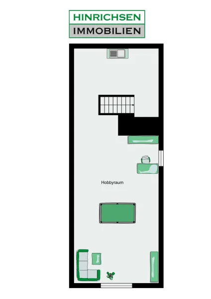 Grundriss Anbau, wohnlich ausgebauter Dachboden