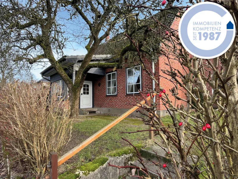 Blick auf die Doppelhaushälfte - Haus kaufen in Wittenborn - Charmante Doppelhaushälfte!