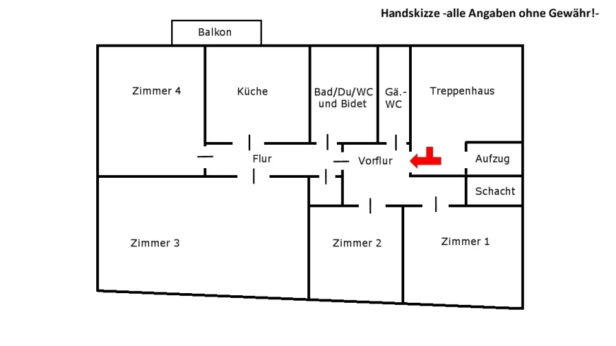 Handskizze -Alle Angaben ohne Gewähr-