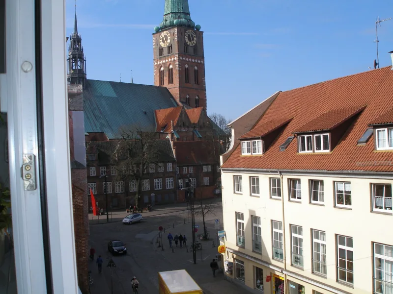 Ausblick Zimmer 1 zum Koberg