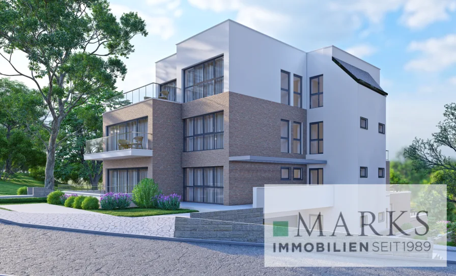 Ansicht Nord West - Wohnung kaufen in Hohwacht - Nur 100m zur Ostsee - moderne 3-Zimmer-Neubauwohnung - Hohwacht