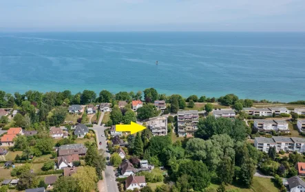 Drohnenaufnahme - Wohnung kaufen in Hohwacht - Nur 100m zur Ostsee - moderne 3-Zimmer-Neubauwohnung - Hohwacht