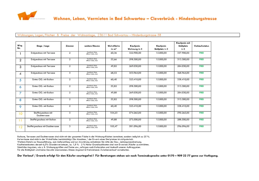 Preisliste