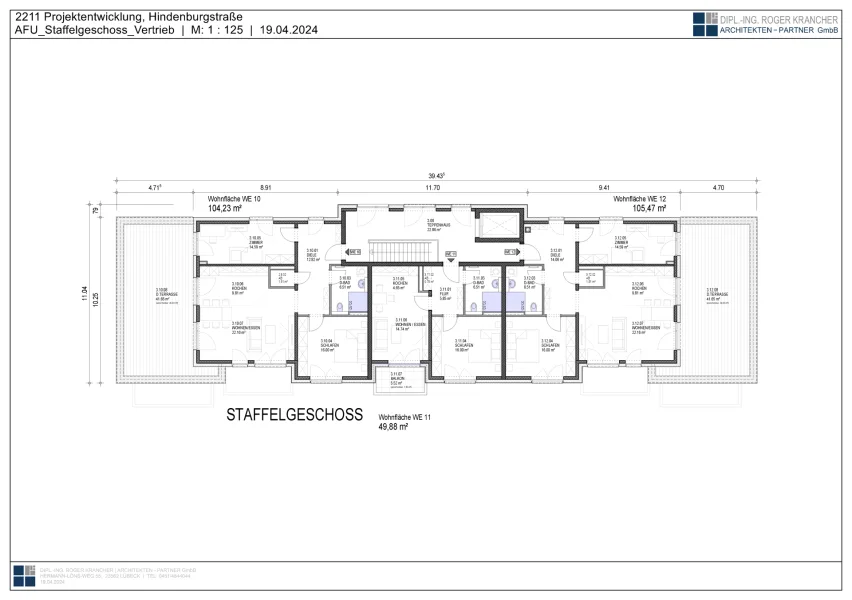 Grundriss Staffelgeschoss