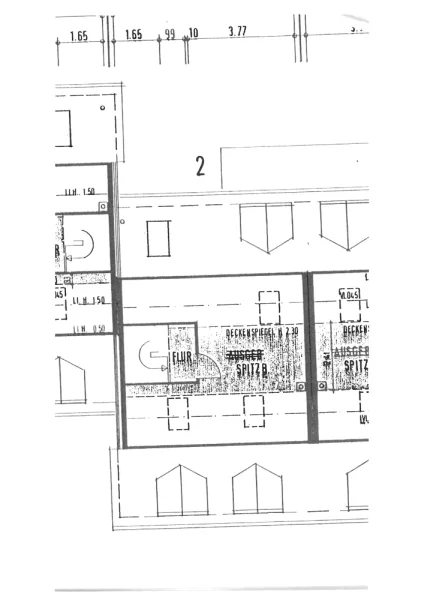 Grundriss Spitzboden