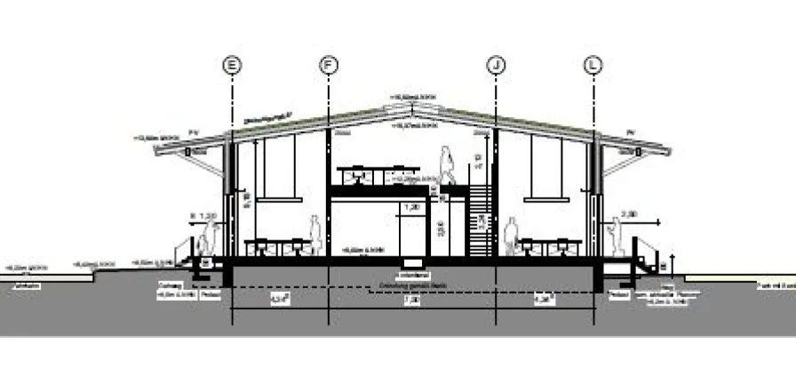 Schöner Schnitt für die Halle Teil 2 Büro