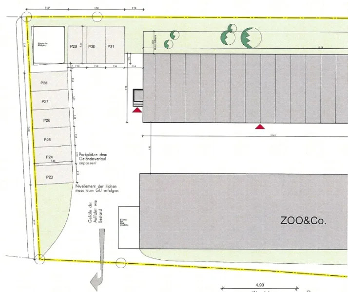 Lageplan mit Stellplaetzen