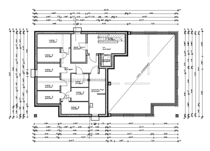 Grundriss Kellergeschoss