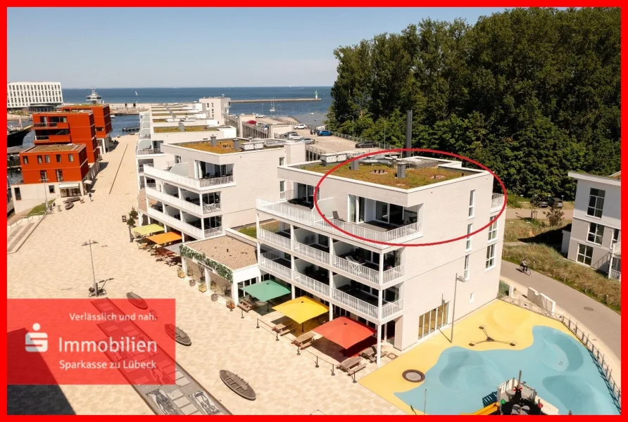 Priwallpromenade 16 - Wohnung kaufen in Lübeck - Penthouse in direkter Wasserlage am Passathafen