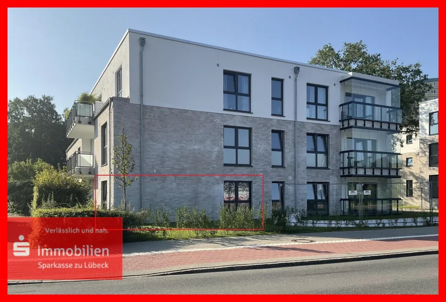 Straßenansicht Haus 1 GE 2 - Büro/Praxis kaufen in Norderstedt - Attraktive Büro- / Praxisfläche in Norderstedt provisionsfrei zu verkaufen!