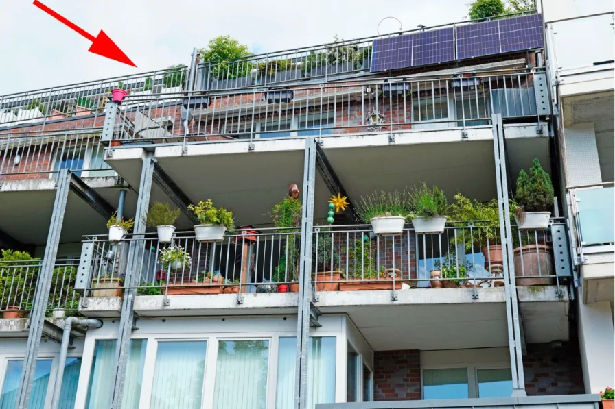 Rückseite Balkon