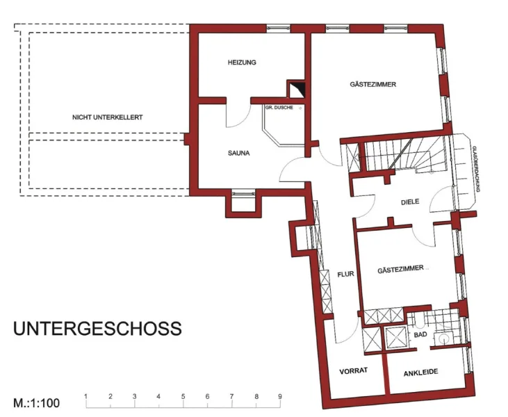 Grundriss Sockelgeschoss