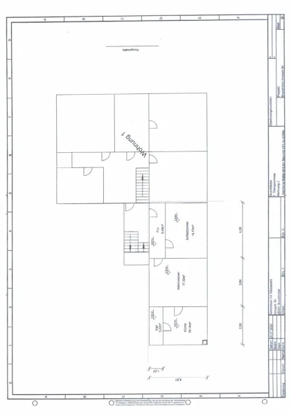 Grundriss Wohnung I