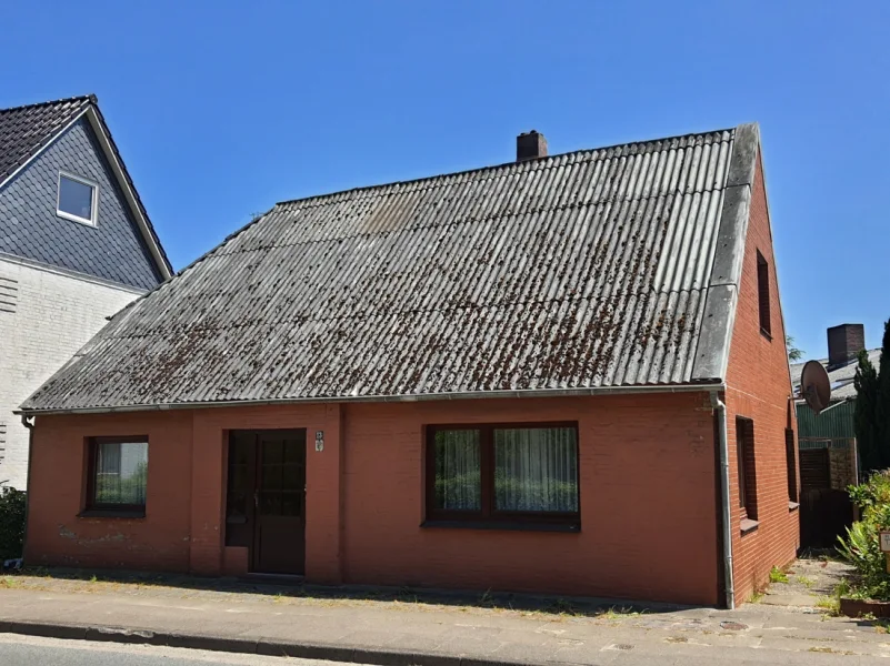 Aussenansicht - Haus kaufen in Burg (Dithmarschen) - Sanierungsobjekt auf traumhaftem Grundstück