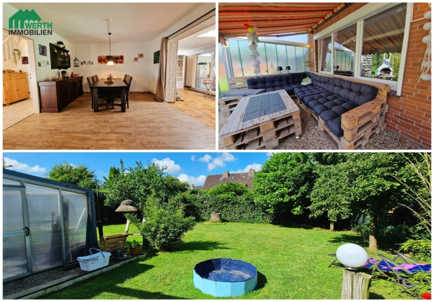 Titelbild - Haus kaufen in Heide - DHH in Heide, großer Garten, Terrasse und Balkon