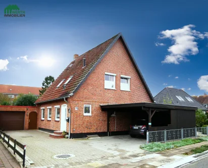 Titelbild - Haus kaufen in Brunsbüttel - Familientraum mit 5 Zi., Garten,Terrassen in ruhiger Wohnlage von Brunsbüttel