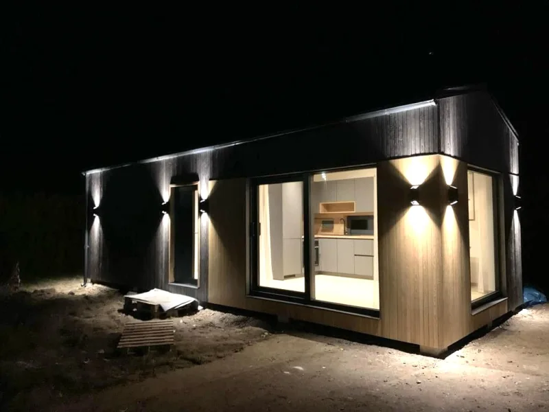 Muster-Tinyhouse Außen - Grundstück kaufen in Estorf-Gräpel - Tolles Grundstück für Tiny House - Projekt in Gräpel - Landkreis Stade - zu verkaufen