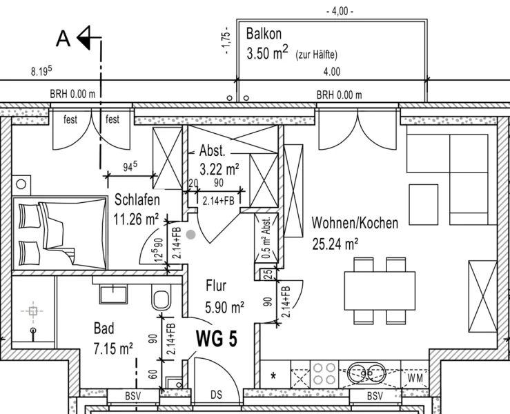 Grundriss ETW 5